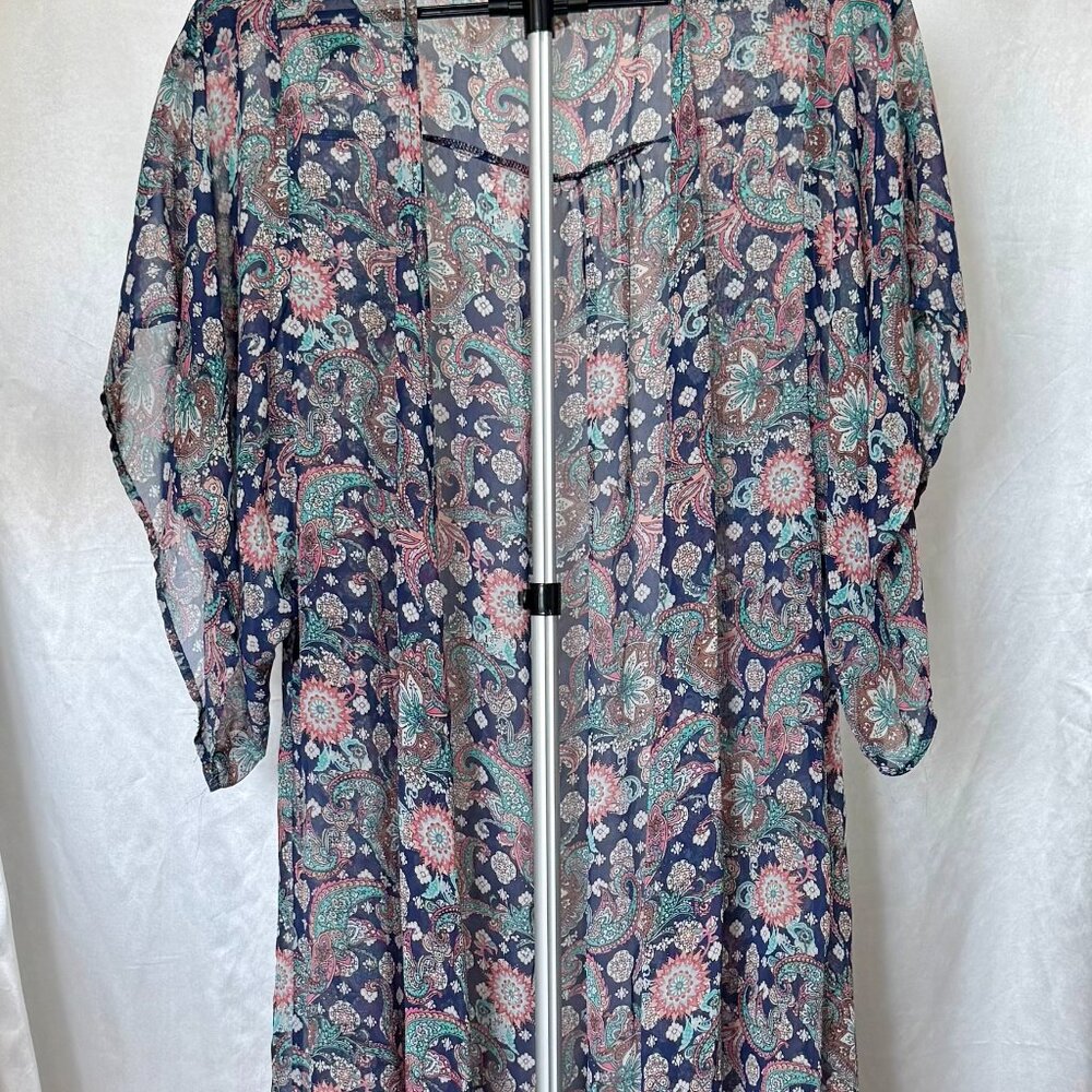 One Clothing | Paisley Kimono Duster | Size M